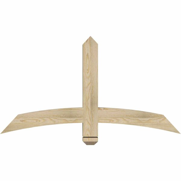 Ekena Millwork Bellingham Rough Sawn Timber Gable Bracket, Douglas Fir, 48"W x 26"H x 4"D x 4"F, 13/12 Pitch GBW048X26X0404BEL00RDF - main